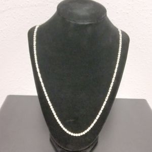 Affordable 24 inch Real Silver .925 Hand-Crafted Italian Byzantine Chains